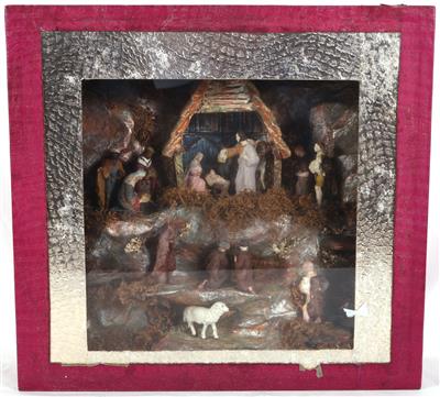 Weihnachts Kastenkrippe - Kunst, Antiquitäten und Möbel