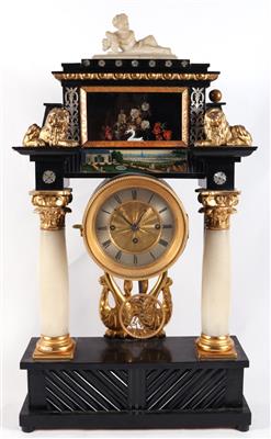 Biedermeier Kommodenuhr - Arte e antiquariato