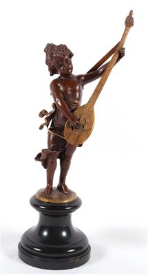 Mädchen mit Mandoline - Antiques and art