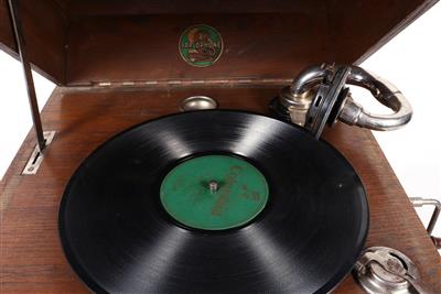 Salongrammophon - Historische Unterhaltungstechnik und Schallplatten