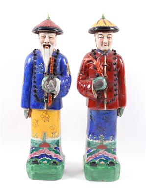 2 fernöstliche Figuren - Antiques and art