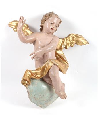 Engel auf Wolke schwebend - Kunst, Antiquitäten und Möbel