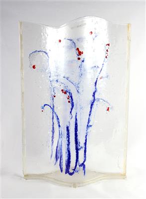 Großes Glasobjekt / Vase von Renato - Design