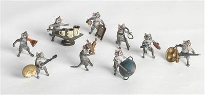 Katzen "Skiffle Group" - Kunst, Antiquitäten und Möbel