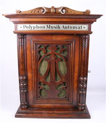 Musikautomat Polyphon um 1890, - Historic entertainment technology and vinyls