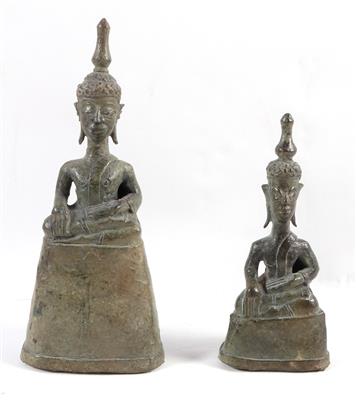 2 Buddhafiguren - Antiques and art