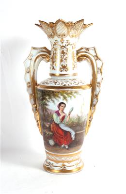 Prunkvolle Henkelvase - Antiques and art