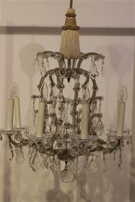 Glasluster in Kronenform - Antiques and art