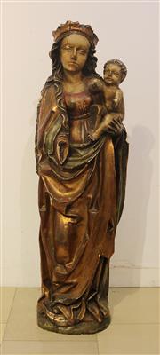 Relief, Madonna auf der Mondsichel - Umění a starožitnosti