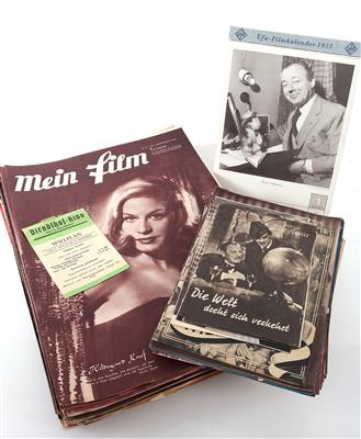 Großes Konvolut Filmprogramme und Filmzeitschriften - Historic entertainment technology and vinyls