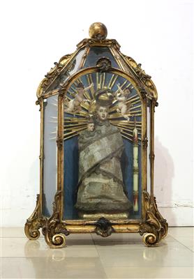 Sakrale Schauvitrine mit einer Mariazeller Madonna - Kunst, Antiquitäten, Möbel und Technik