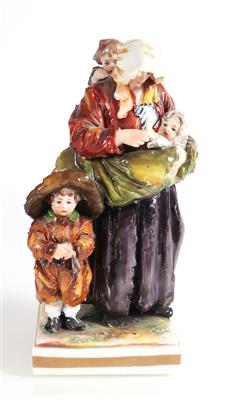 Arme Mutter mit 3 Kindern - Antiques and art