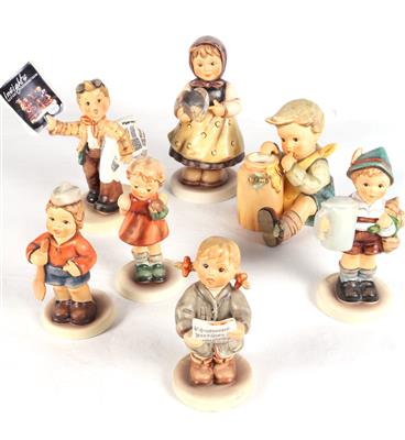 7 Hummelfiguren - Antiques and art