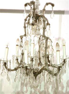 Glasluster in Kronenform - Antiques and art