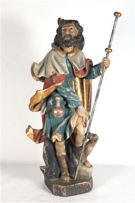 Skulptur "Heiliger Rochus" - Arte e antiquariato