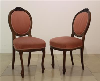 Paar Sessel um 1860/70, - Arte e antiquariato