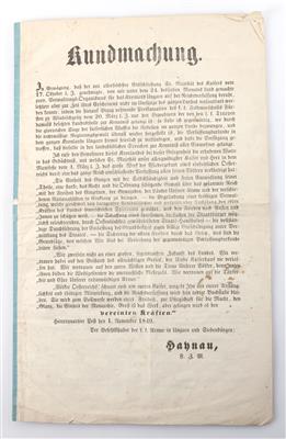 Kundmachung u. Reichsverfassung für das Kaisertum Oesterreich - Antiques and art