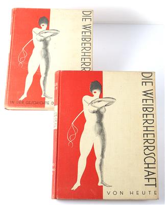 2 Bände (III u. IV) des 4-bändigen Werkes "Die Weiberherrschaft" von Alfred Kind" - Umění a starožitnosti