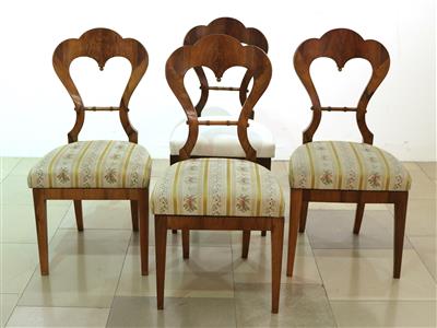 4 Biedermeier Sessel - Kunst, Antiquitäten, Möbel und Technik