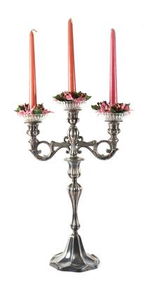 Dekorativer, 3-flammiger Kerzenleuchter - Antiques and art