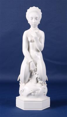 Porzellanfigur "mermaid" (Mehrjungfrau) - Antiques and art