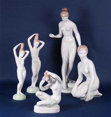 Konolut von 5 versch. Porzellanfiguren - Kunst, Antiquitäten, Möbel und Technik