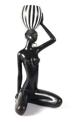 Figur "nackte Schwarzafrikanerin" - Arte e antiquariato