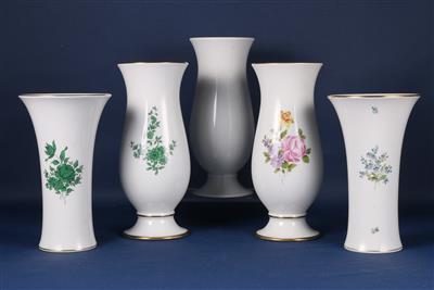 Konvolut von 5 Vasen - Kunst, Antiquitäten, Möbel und Technik