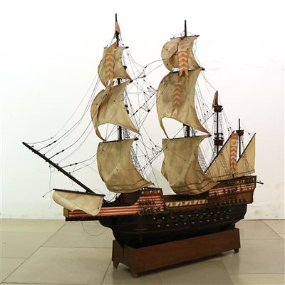 Schiffsmodell eines 4 Masters - Antiques and art