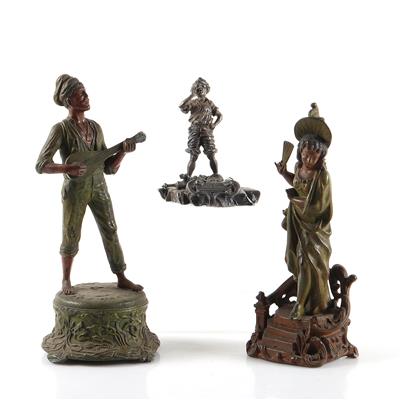 Konvolut aus 3 Figuren der Zeit um 1900 - Kunst, Antiquitäten, Möbel und Technik