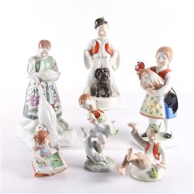 6 verschiedene Porzellanfiguren "ungarische Kinder" - Kunst, Antiquitäten, Möbel und Technik