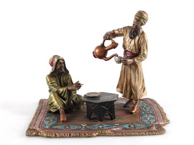 Wiener Bronze "2 Araber beim Tee" - Kunst, Antiquitäten, Möbel und Technik