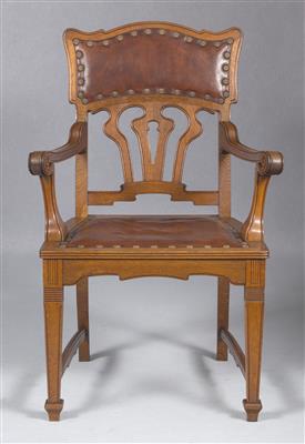 Armlehnstuhl, Entwurf wohl Lion Kiessling oder Henry van de Velde - Sitzmöbel aus 3 Jahrhunderten