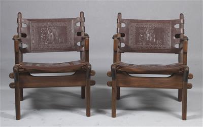 Zwei Armlehnsessel, Entwurf Angel Pazmino - Sitzmöbel aus 3 Jahrhunderten