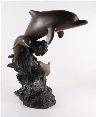Dekorations Brunnenfigurengruppe "Delfine" - Kunst, Antiquitäten, Möbel und Technik