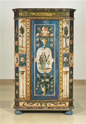 Früher oberösterreichischer Bauernschrank, - Arte e antiquariato