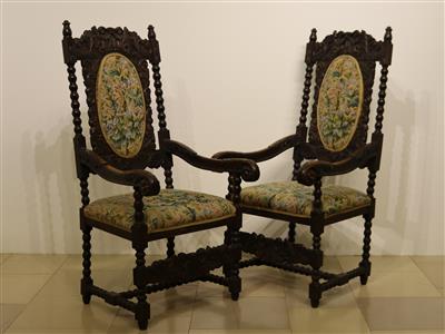 Paar Armsessel im Frühbarockstil - Antiques and art