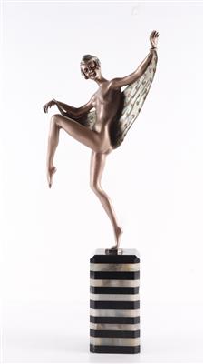 Nackte Tänzerin mit gemusterter Stola" - Kunst, Antiquitäten, Möbel und Technik