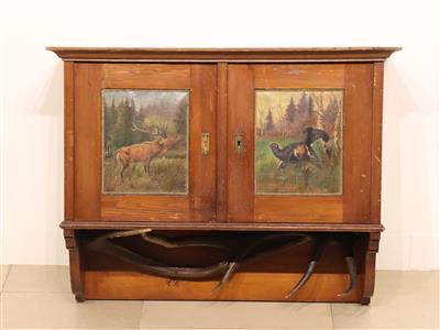 Jagdliches Wandhängekästchen - Antiques and art