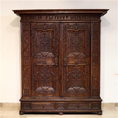 Prächtiger, frühbarocker Hallenschrank - Arte e antiquariato