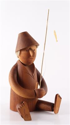 Holzfigur "Angler" - Kunst, Antiquitäten, Möbel und Technik