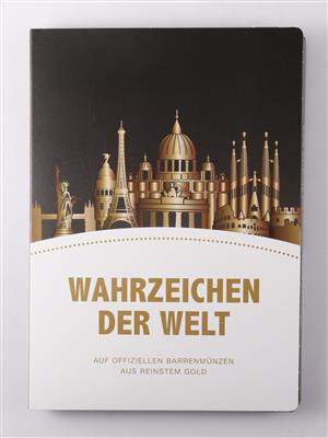 11 Münzen in Barrenform "Wahrzeichen der Welt" - Stříbro, umění, starožitnosti, nábytek