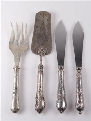 4 Vorleger - Silver, Art, Antiques, Furniture