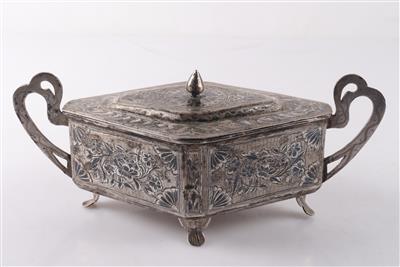 Niello Tula Deckeldose - Silver, Art, Antiques, Furniture