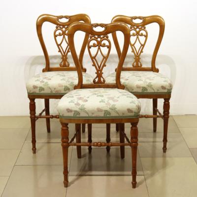 3 Biedermeier Sessel - Kunst, Antiquitäten, Möbel und Technik