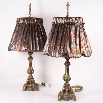 Paar Tischlampen in Form von Kerzenleuchtern - Art, antiques, furniture and technology