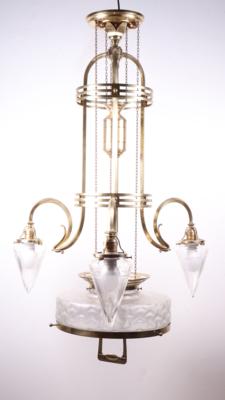 Höhenerstellbare Jugendstil Deckenlampe - Kunst, Antiquitäten, Möbel und Technik