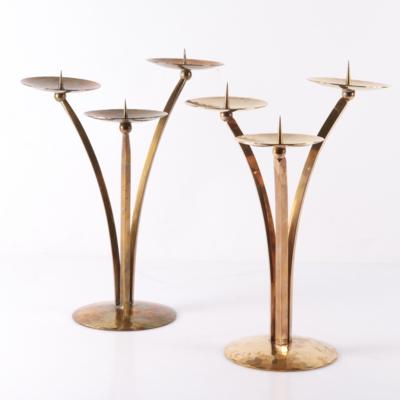 Zwei dreiflammige Kerzenleuchter / Kerzenständer, Alfred Schäfter - Design in Favoriten