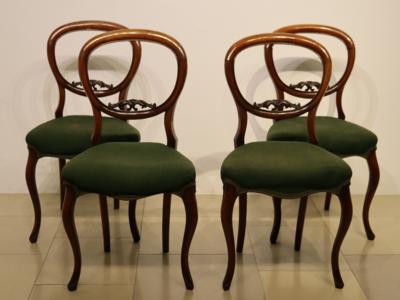 4 Sessel um 1860 - Kunst, Antiquitäten, Möbel und Technik