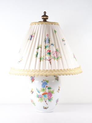 Tischlampe, ungarisches Porzellan Marke "Herend" - Art, antiques, furniture and technology